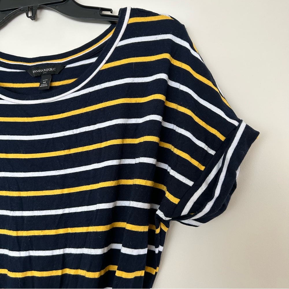 Banana Republic Petite Stripe T-shirt Dress - Picture 11 of 12